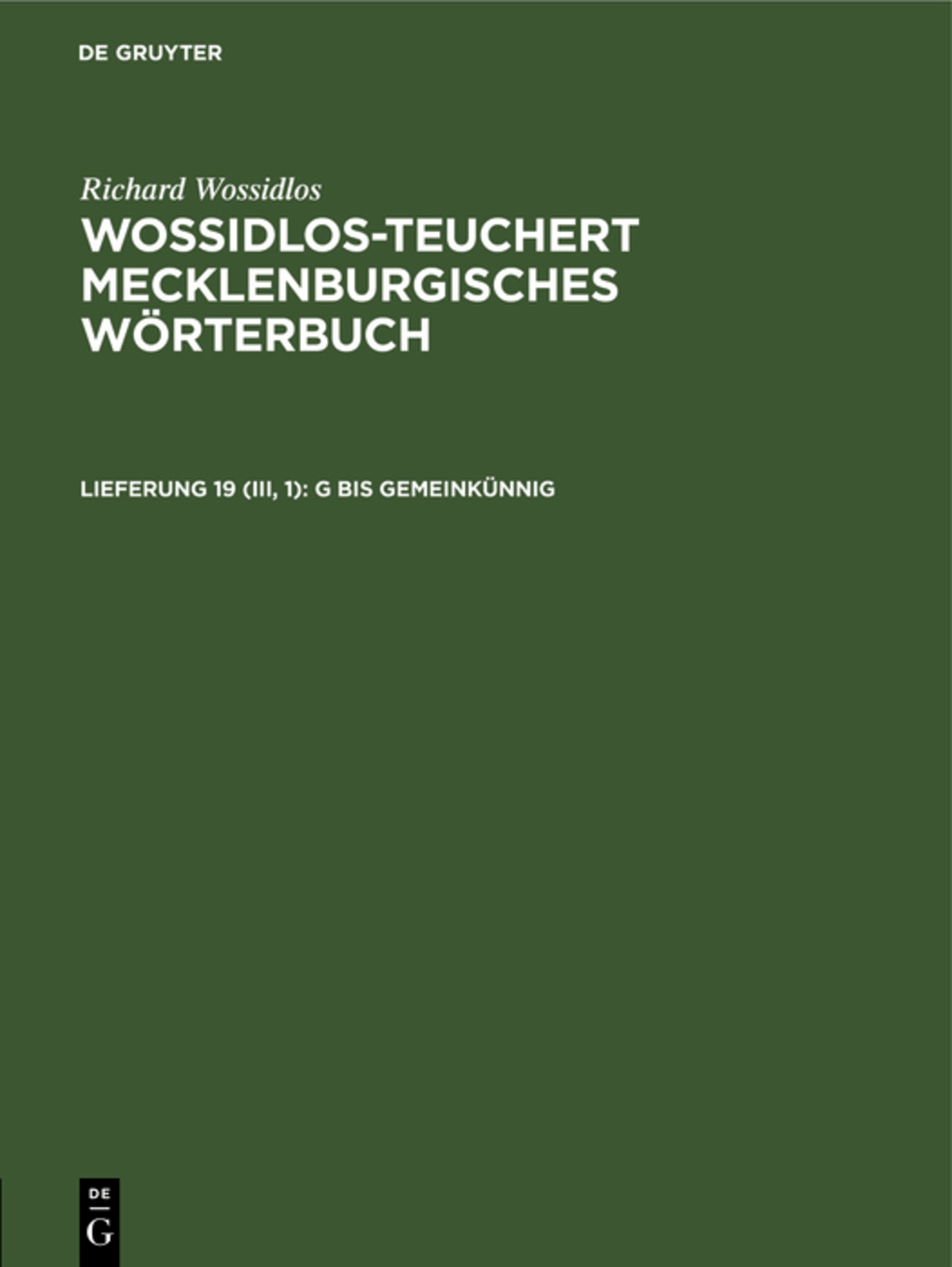 G bis gemeinkünnig